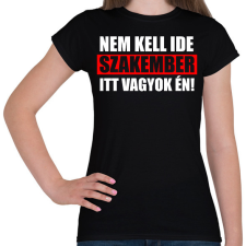 PRINTFASHION Szakember (4) - Női póló - Fekete női póló