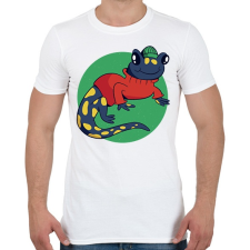 PRINTFASHION Szalamandra - Férfi póló - Fehér férfi póló