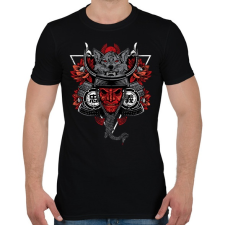 PRINTFASHION Szamuráj Bujinkan - Férfi póló - Fekete férfi póló