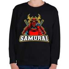 PRINTFASHION Szamuráj - Gyerek pulóver - Fekete gyerek pulóver, kardigán