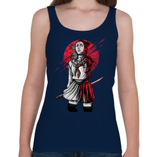 PRINTFASHION Szamuráj lány - Női atléta - Sötétkék