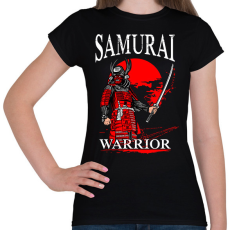 PRINTFASHION Szamuráj  - Női póló - Fekete