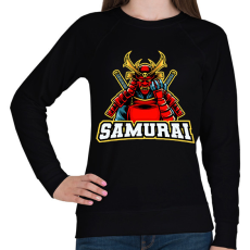 PRINTFASHION Szamuráj  - Női pulóver - Fekete