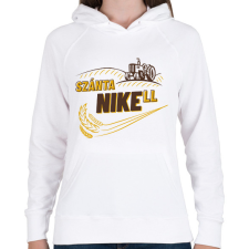 PRINTFASHION SzántaNIKEll - Női kapucnis pulóver - Fehér női pulóver, kardigán