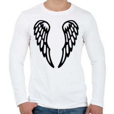 PRINTFASHION Szárnyak - Férfi hosszú ujjú póló - Fehér férfi póló