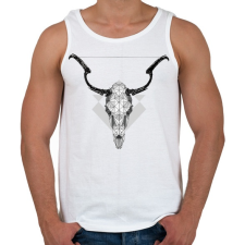 PRINTFASHION Szarvas - Férfi atléta - Fehér atléta, trikó