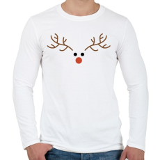 PRINTFASHION Szarvas - Férfi hosszú ujjú póló - Fehér