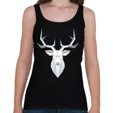 PRINTFASHION Szarvas geometria - Női atléta - Fekete női trikó