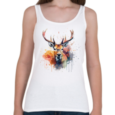 PRINTFASHION Szarvas - Női atléta - Fehér