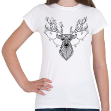 PRINTFASHION Szarvas - Női póló - Fehér