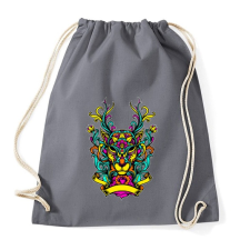 PRINTFASHION Szarvas ornamentikából - Sportzsák, Tornazsák - Grafitszürke tornazsák