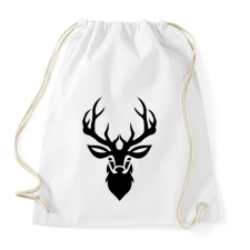 PRINTFASHION szarvas - Sportzsák, Tornazsák - Fehér tornazsák