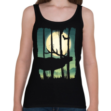 PRINTFASHION Szarvasbőgés - Női atléta - Fekete