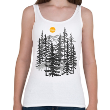 PRINTFASHION Szarvasok - Női atléta - Fehér női trikó