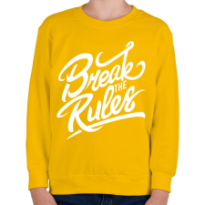 PRINTFASHION Szegd meg a szabályokat!  - Gyerek pulóver - Sárga gyerek pulóver, kardigán