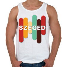 PRINTFASHION Szeged - színes - Férfi atléta - Fehér atléta, trikó