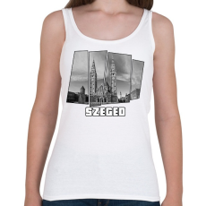 PRINTFASHION Szegedi nagytemplom (GTA stílus) - Női atléta - Fehér