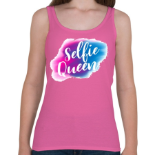 PRINTFASHION Szelfi Királynő - Női atléta - Rózsaszín női trikó
