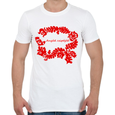 PRINTFASHION Szelíd szitkok - anyád csipáját - Férfi póló - Fehér