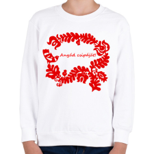 PRINTFASHION Szelíd szitkok - anyád csipáját - Gyerek pulóver - Fehér gyerek pulóver, kardigán