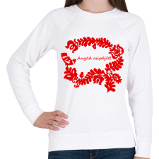 PRINTFASHION Szelíd szitkok - anyád csipáját - Női pulóver - Fehér női pulóver, kardigán