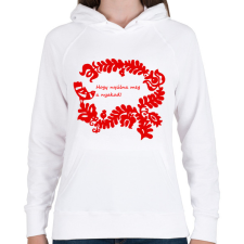 PRINTFASHION Szelíd szitkok - nyúlna meg a nyakad - Női kapucnis pulóver - Fehér női pulóver, kardigán