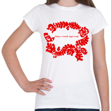 PRINTFASHION Szelíd szitkok - rosseb egye meg - Női póló - Fehér női póló