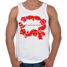 PRINTFASHION Szelíd szitkok - szerencsementes - Férfi atléta - Fehér