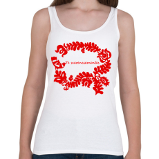 PRINTFASHION Szelíd szitkok - szerencsementes - Női atléta - Fehér