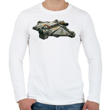 PRINTFASHION Szellem - Férfi hosszú ujjú póló - Fehér férfi póló