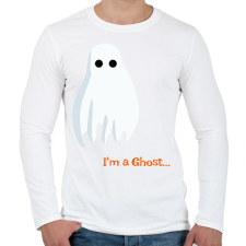 PRINTFASHION Szellem... - Férfi hosszú ujjú póló - Fehér férfi póló
