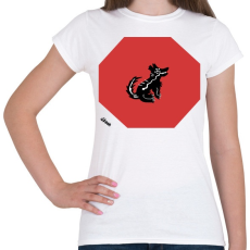 PRINTFASHION Szellem Kutya - Női póló - Fehér