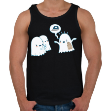 PRINTFASHION Szellem rémálom - Férfi atléta - Fekete atléta, trikó