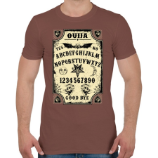 PRINTFASHION Szellemidézés - Oujia tábla - Férfi póló - Mogyoróbarna férfi póló