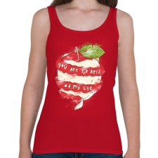 PRINTFASHION Szemem almája - Női atléta - Cseresznyepiros női trikó