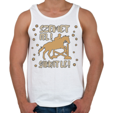 PRINTFASHION Szemet fel, sarkat le - Férfi atléta - Fehér atléta, trikó
