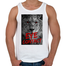 PRINTFASHION Szemkontaktus - Férfi atléta - Fehér atléta, trikó