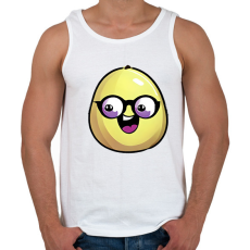 PRINTFASHION Szemüveges_Citrom_Vicces - Férfi atléta - Fehér