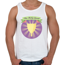 PRINTFASHION Szent Grál - Férfi atléta - Fehér atléta, trikó