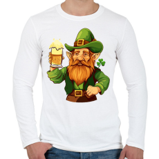 PRINTFASHION Szent Patrik - Férfi hosszú ujjú póló - Fehér
