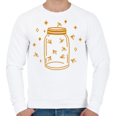 PRINTFASHION Szentjánosbogarak - Férfi pulóver - Fehér