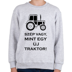 PRINTFASHION szep mint egy uj traktor - Gyerek pulóver - Sport szürke