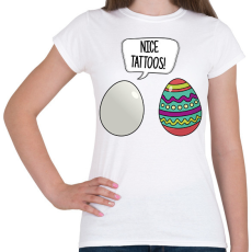 PRINTFASHION Szép tetkók - Női póló - Fehér