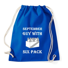 PRINTFASHION Szeptemberben született kockás hasú 2 - Sportzsák, Tornazsák - Bright royal tornazsák