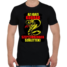 PRINTFASHION Szeptemberi Kobra - Férfi póló - Fekete