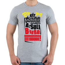 PRINTFASHION Szeptembertől Suli - Férfi póló - Sport szürke férfi póló