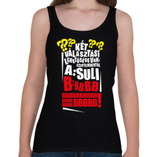 PRINTFASHION Szeptembertől Suli - Női atléta - Fekete