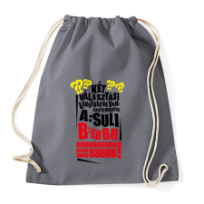 PRINTFASHION Szeptembertől Suli - Sportzsák, Tornazsák - Grafitszürke tornazsák