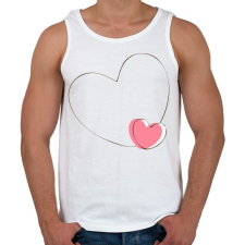 PRINTFASHION szerelem4 - Férfi atléta - Fehér atléta, trikó