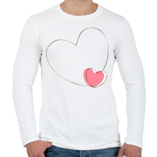 PRINTFASHION szerelem4 - Férfi hosszú ujjú póló - Fehér